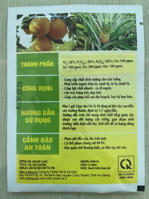 SẢN PHẨM CHUYÊN DÙNG CHO DỨA 25G