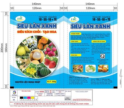 Phân bón lá nhập khẩu CHLB Đức NPK 10-55-10 hộp 1kg